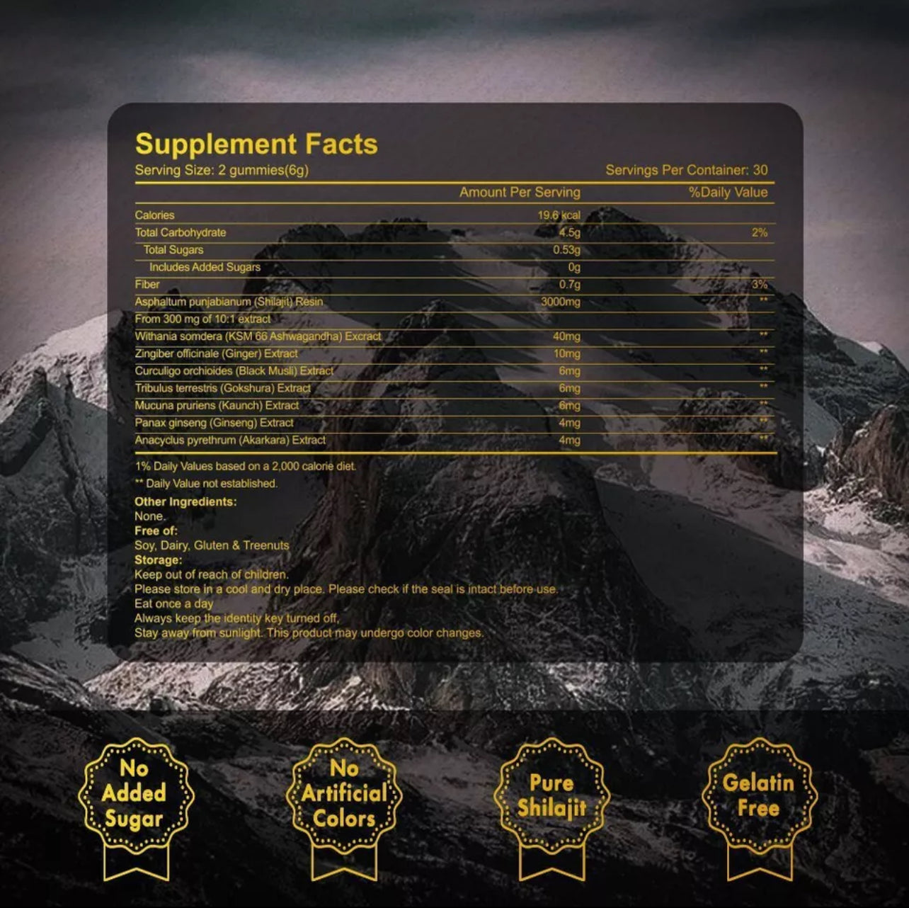 ShilaBites™ Himalayan Shilajit Gummies